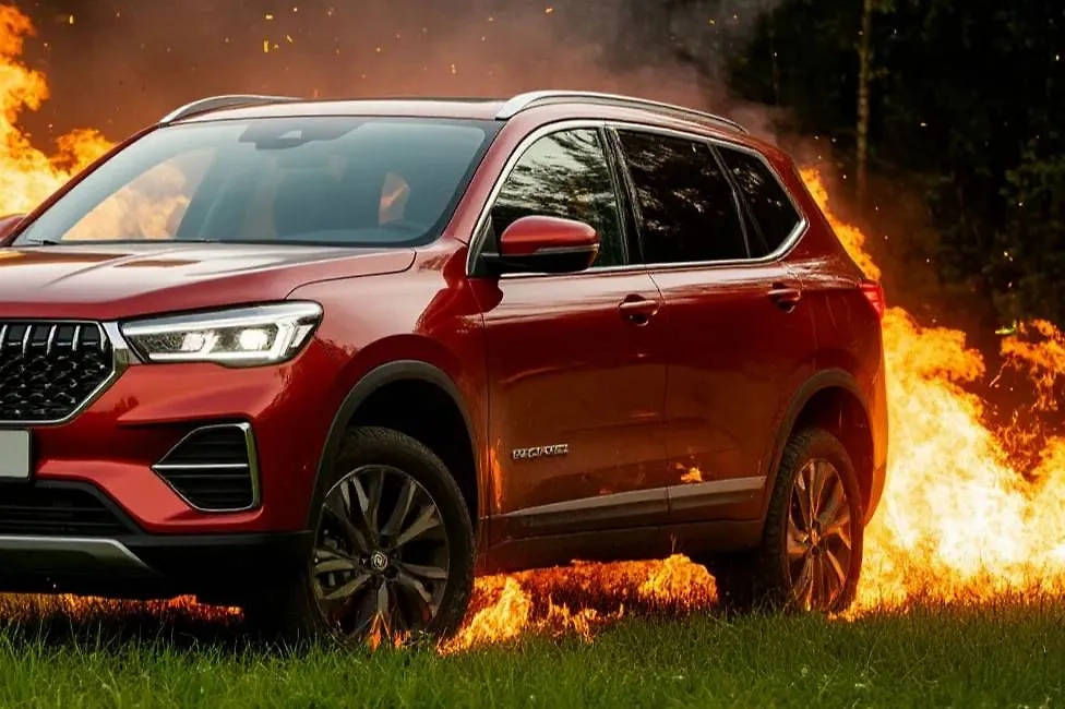 В Подольске из-за отдыхающих сгорели несколько авто. Обложка © Шедеврум / Life.ru