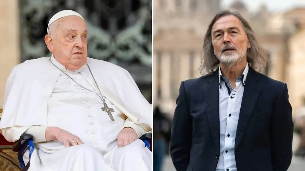 Покойный папа римский Франциск и художник Никас Сафронов. Обложка © ТАСС / Zuma, Антон Овчаров