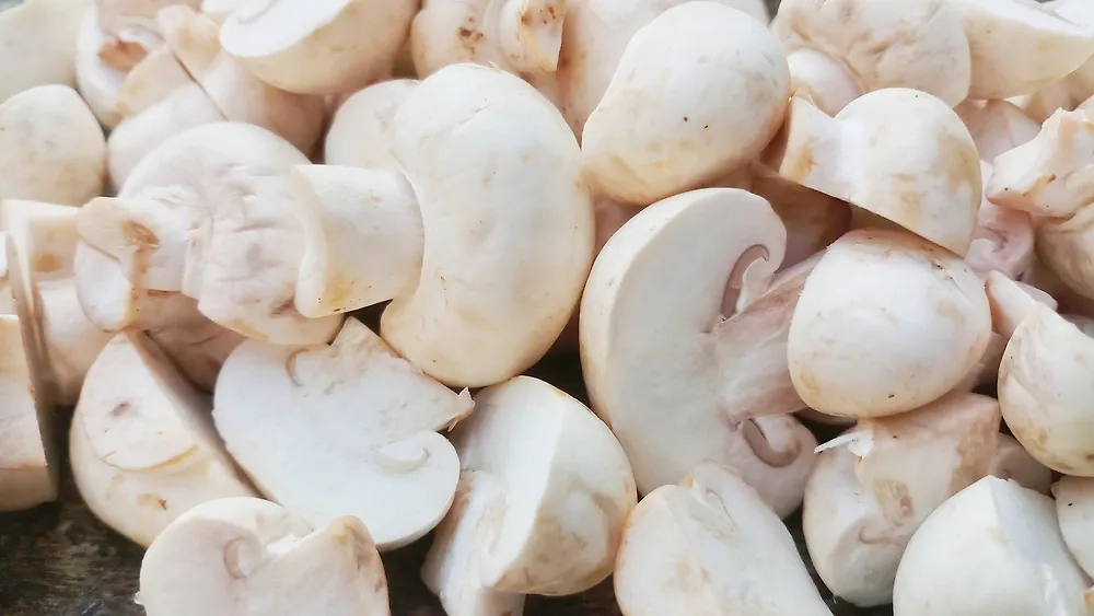 Шампиньоны содержат полезные белки. Обложка © Shutterstock / FOTODOM / Hatsarakorn.PL