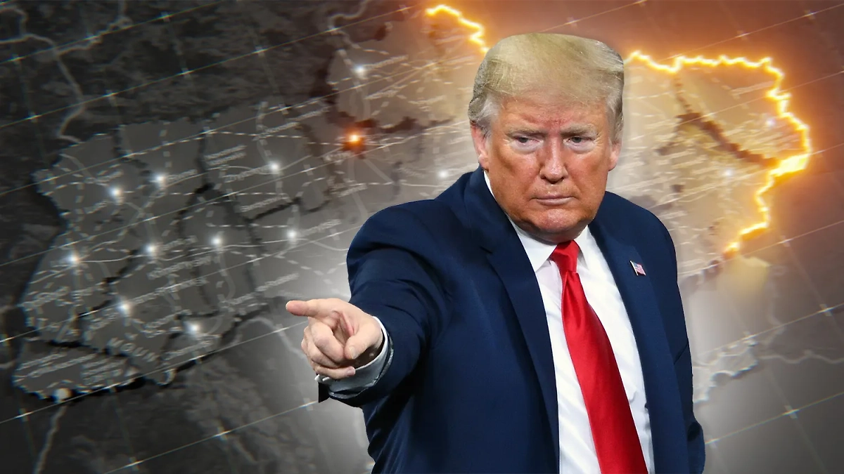 Президент США Дональд Трамп хочет снять Украину с шеи американских налогоплательщиков и переложить её на Европу. Коллаж © Life.ru. Обложка © Shutterstock / FOTODOM / Evan El-Amin, byelaman