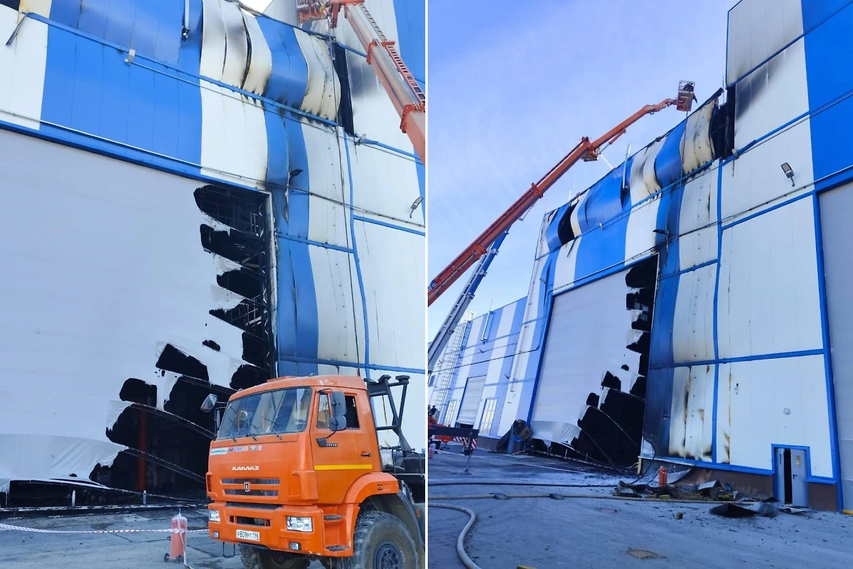 Повреждения, оставленные пожаром. Обложка © Telegram / Олег Ермолаев