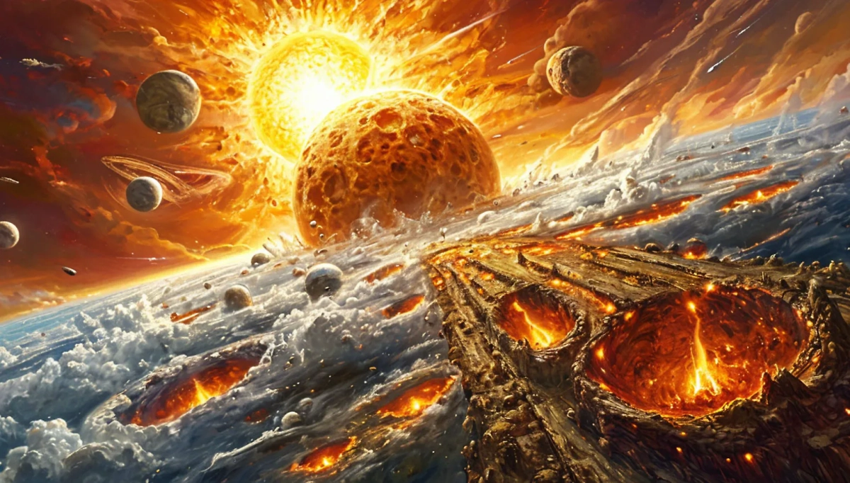 Астрофизик объяснил, почему Солнце разогревается и однажды погубит Землю. Обложка © «Шедеврум»