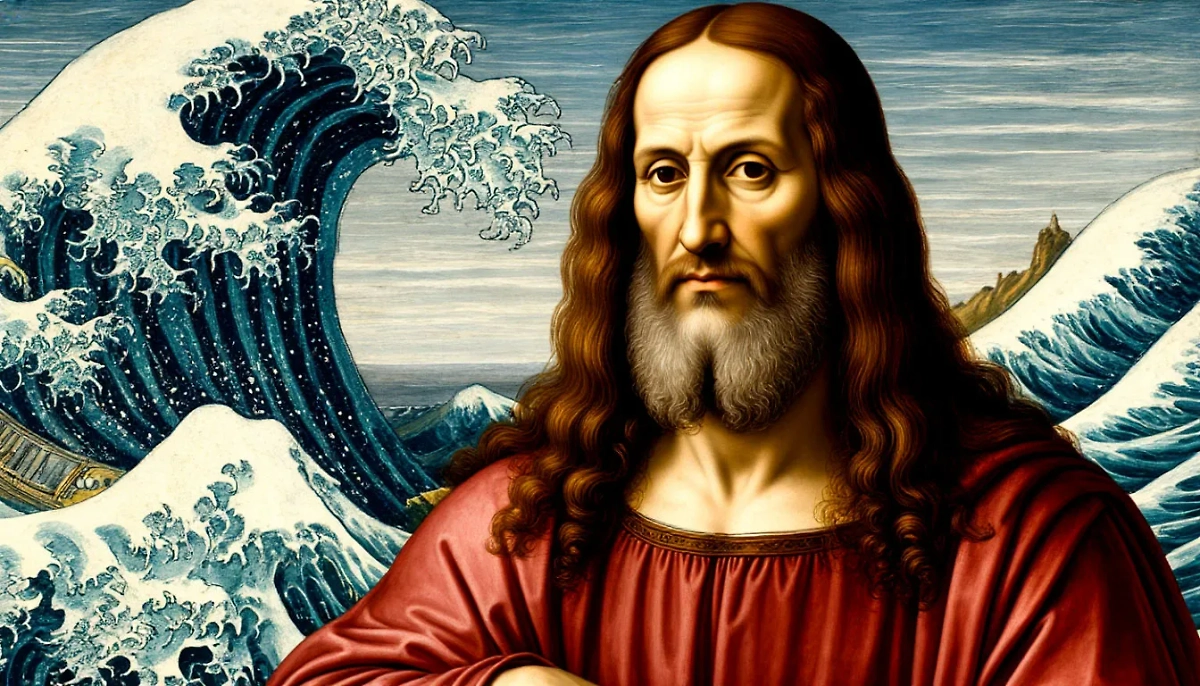 Леонардо предупреждал о риске затопления Земли. Фото © «Шедеврум»