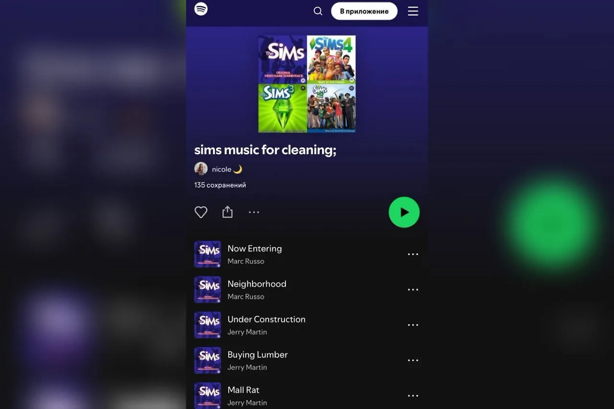 Плейлист под уборку. Фото © Telegram /  «Креатив со звездочкой» 