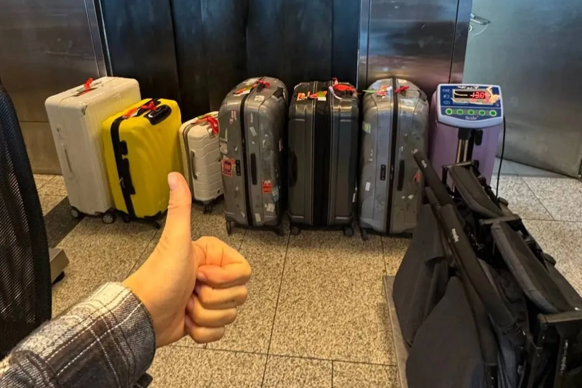 Чемоданы Регины Тодоренко. Фото © Telegram / Регина Путешественница