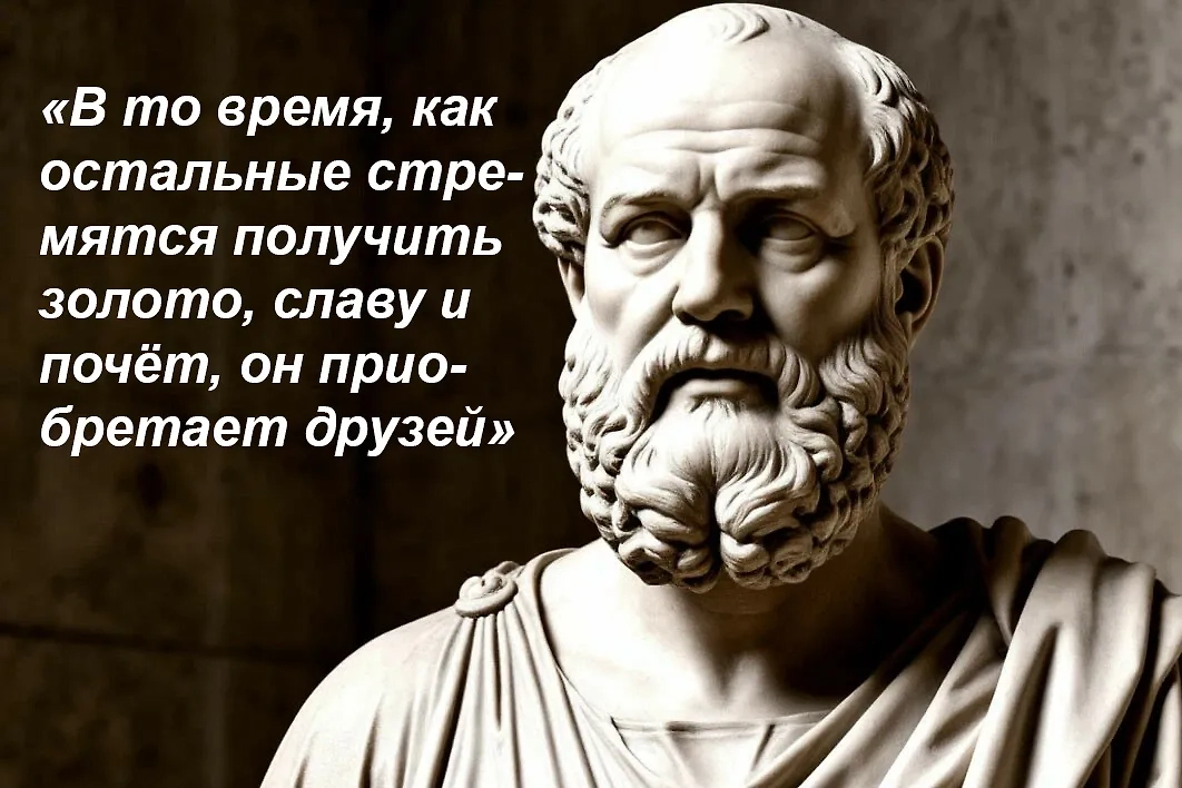 Сократ о деньгах и счастье: 5 высказываний, которые заставят пересмотреть свои ценности. Фото © Шедеврум