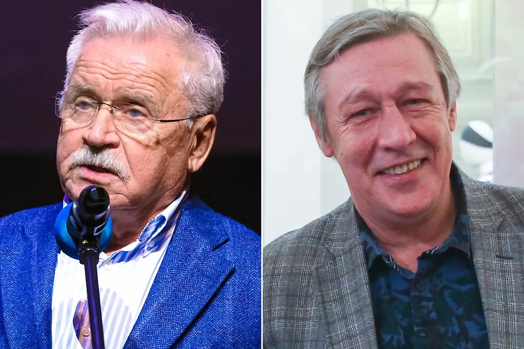 Актёры Сергей Никоненко и Михаил Ефремов. Фото © ТАСС / Сергей Булкин, Артём Геодакян