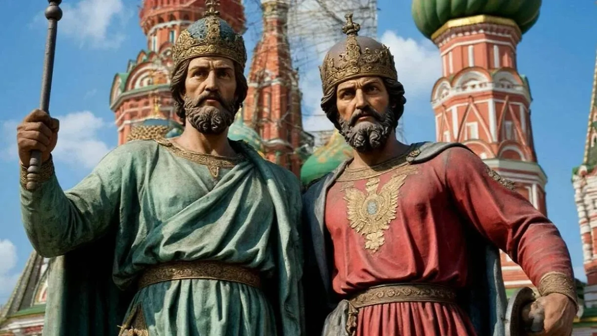 Минин и Пожарский: какие исторические личности стали призраками в Москве. Фото © «Шедеврум»