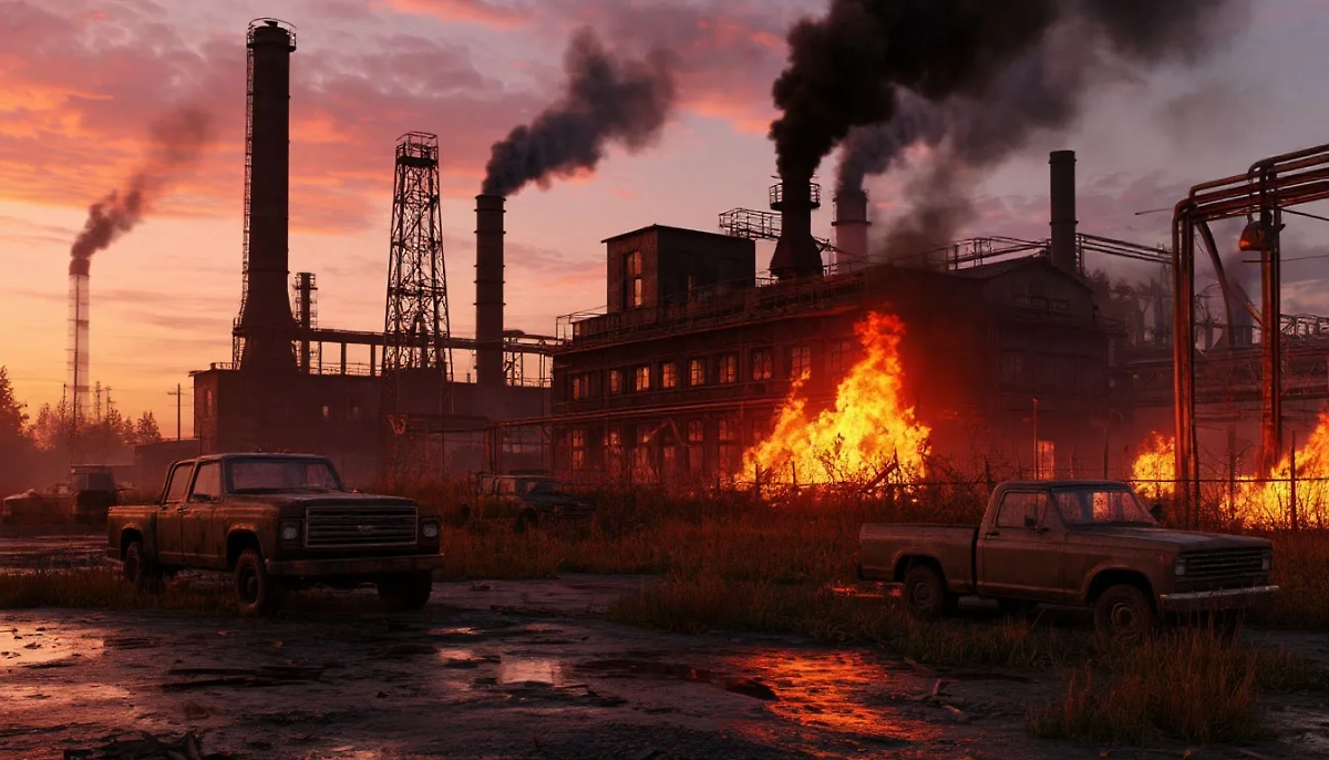 Два военных предприятия в Киеве уничтожены российскими ударами. Обложка © Life.ru / Шедеврум 