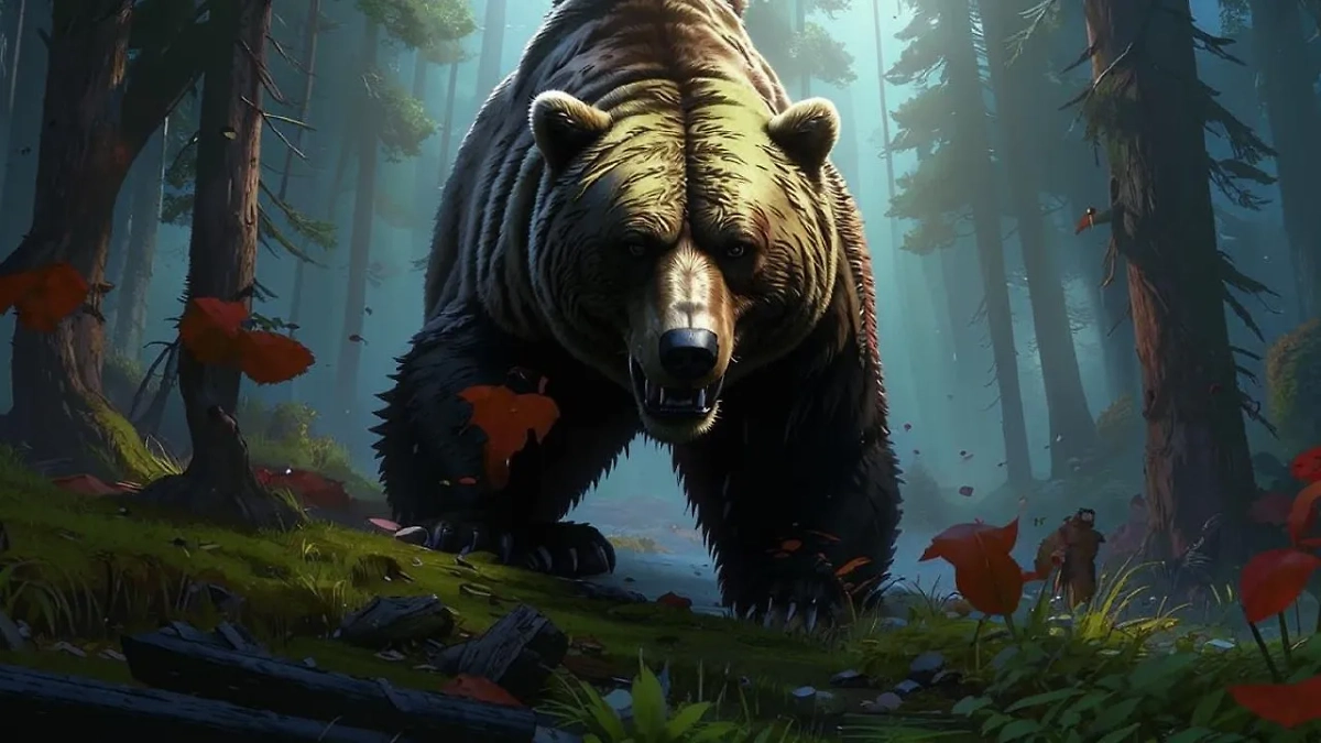 Агрессивный медведь. Обложка © Kandinsky 3.1 / Life.ru