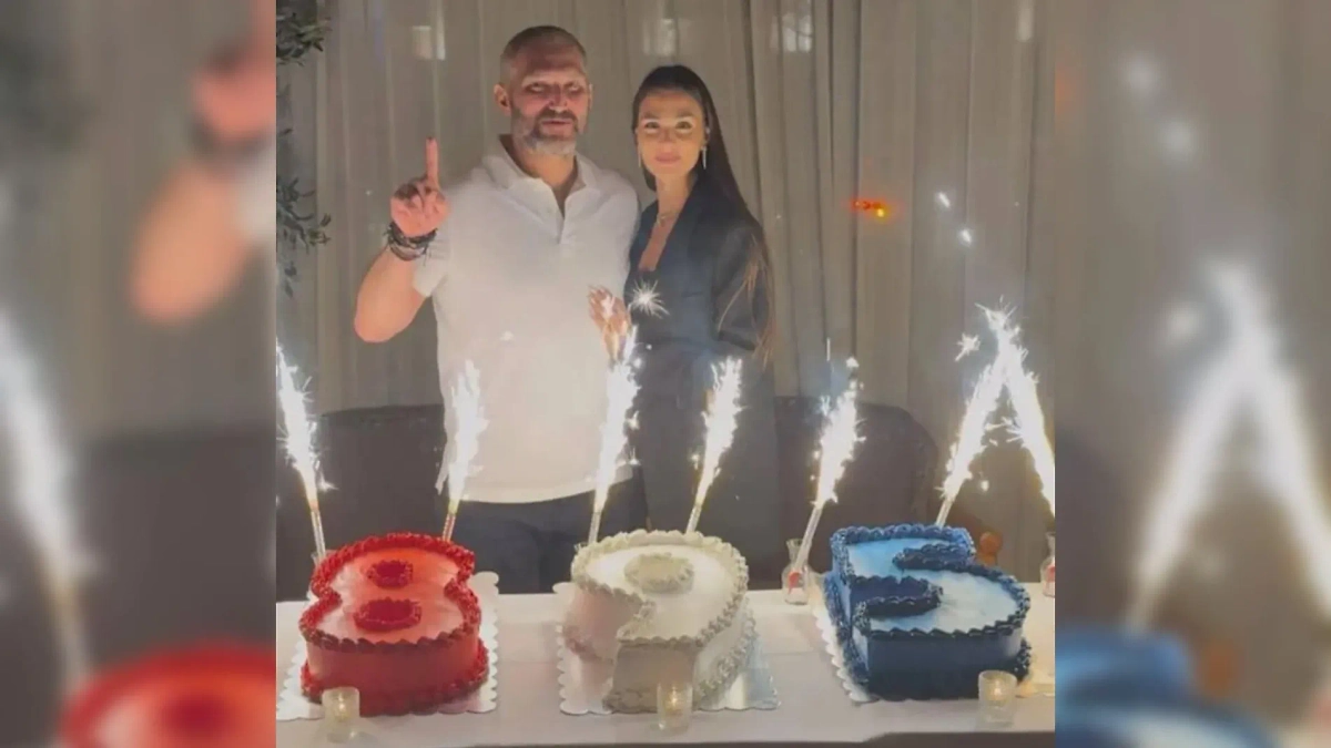 Александр Овечкин с супругой. Обложка © Telegram / Alex Ovechkin