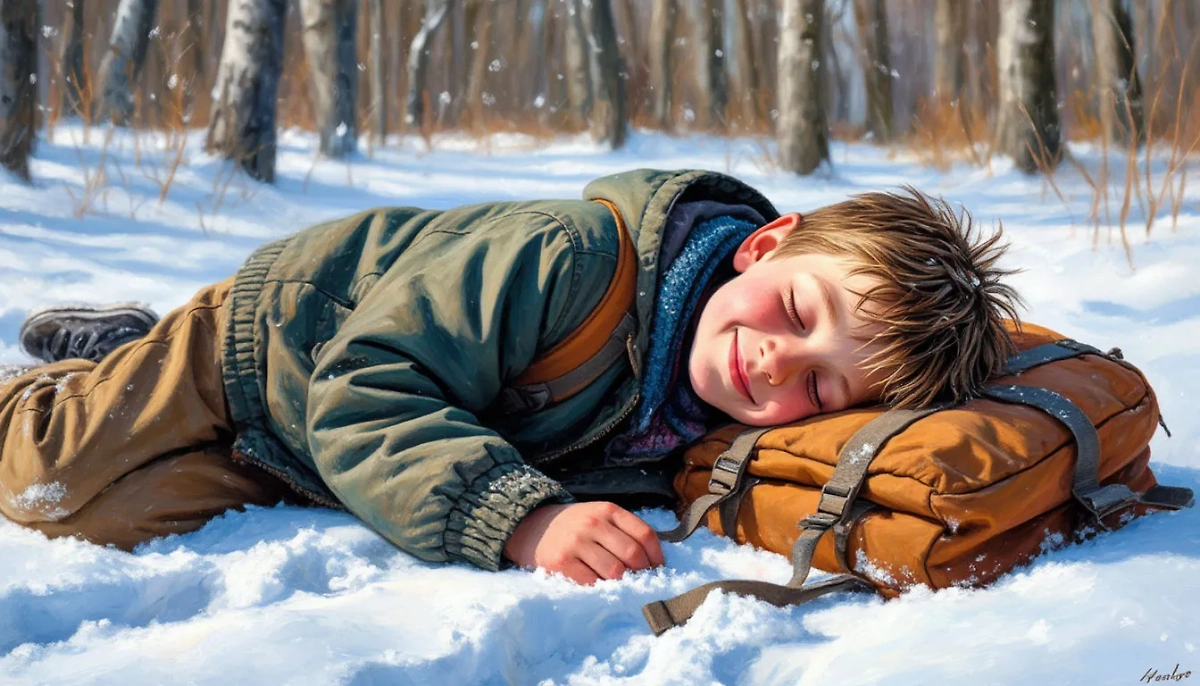 В Якутии полицейские спасли уснувшего в сугробе 11-летнего мальчика. Обложка © Life.ru / Шедеврум 