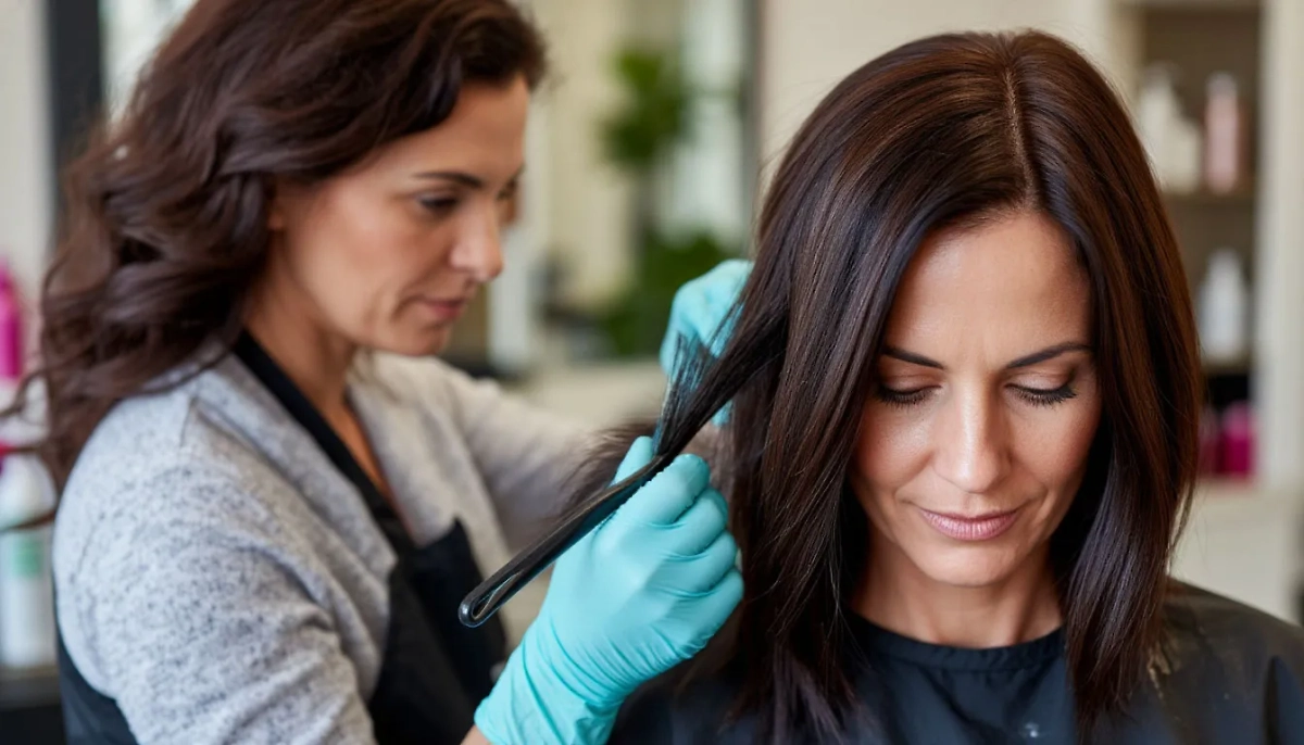 Стратегии омолаживающего окрашивания для женщин 45+ весной 2025. Фото © «Шедеврум»