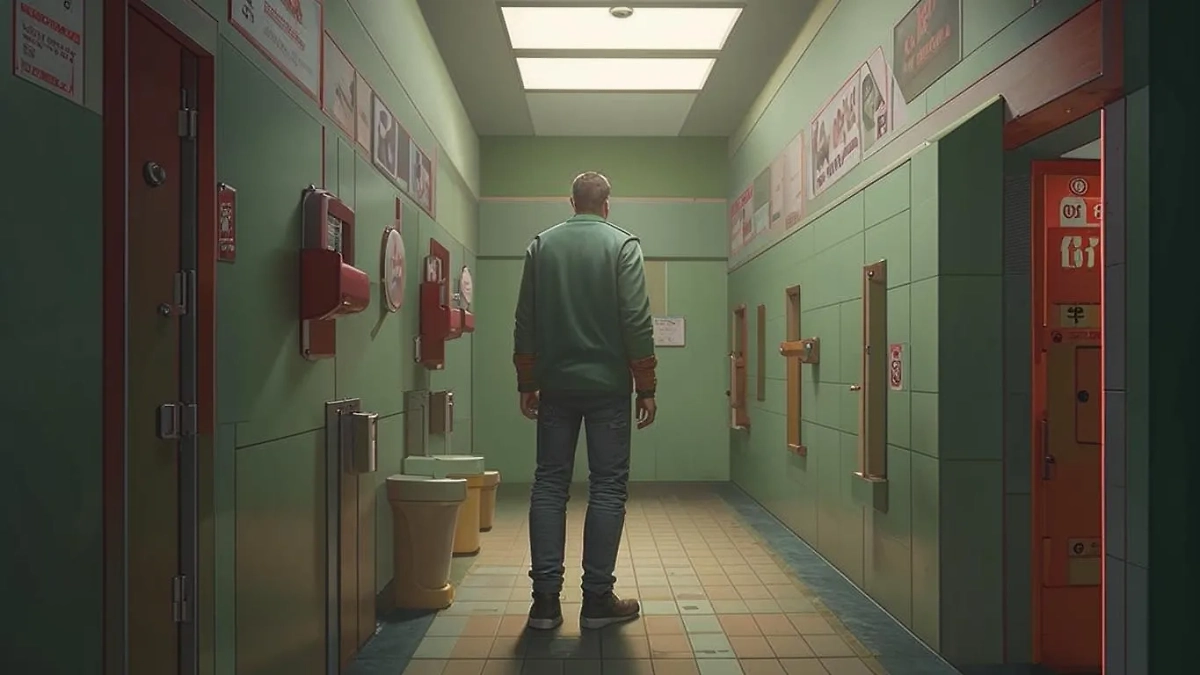 Школьный туалет. Обложка © Kandinsky 3.1 / Life.ru