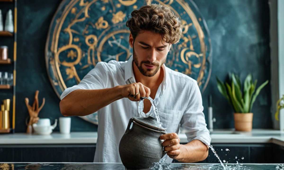 Финансовый гороскоп для знака зодиака Водолей на апрель 2025 года. Фото © «Шедеврум»