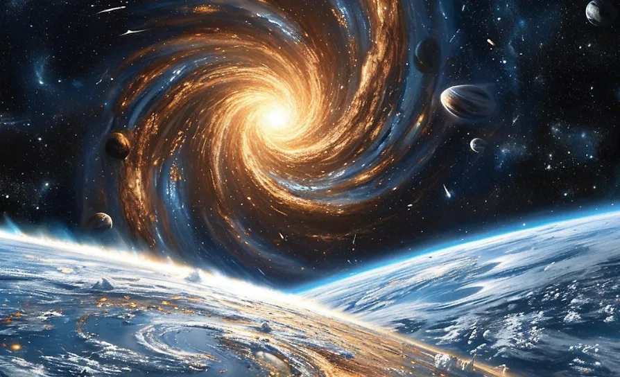 Наша Вселенная может быть всего лишь внутренностями очередной чёрной дыры. Фото © «Шедеврум»