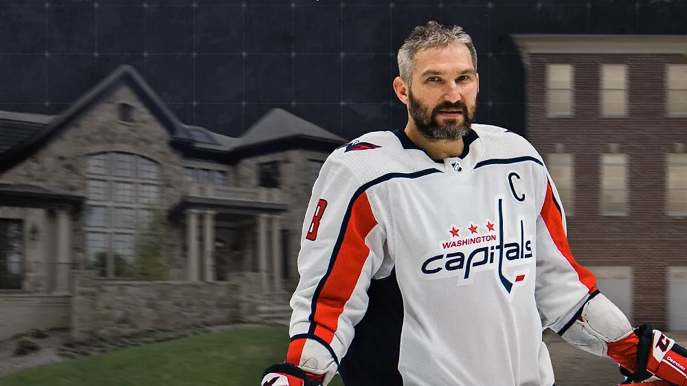 Капитан «Вашингтона» Александр Овечкин входит в топ самых богатых спортсменов мира. Коллаж © Life.ru Фото © ТАСС / ZUMA / Alex Cave, © redfin.com, © zillow.com