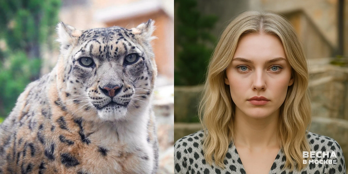 Искусственный интеллект создал портреты людей по образу животных из зоопарка. Фото © T.me / Весна в Москве
