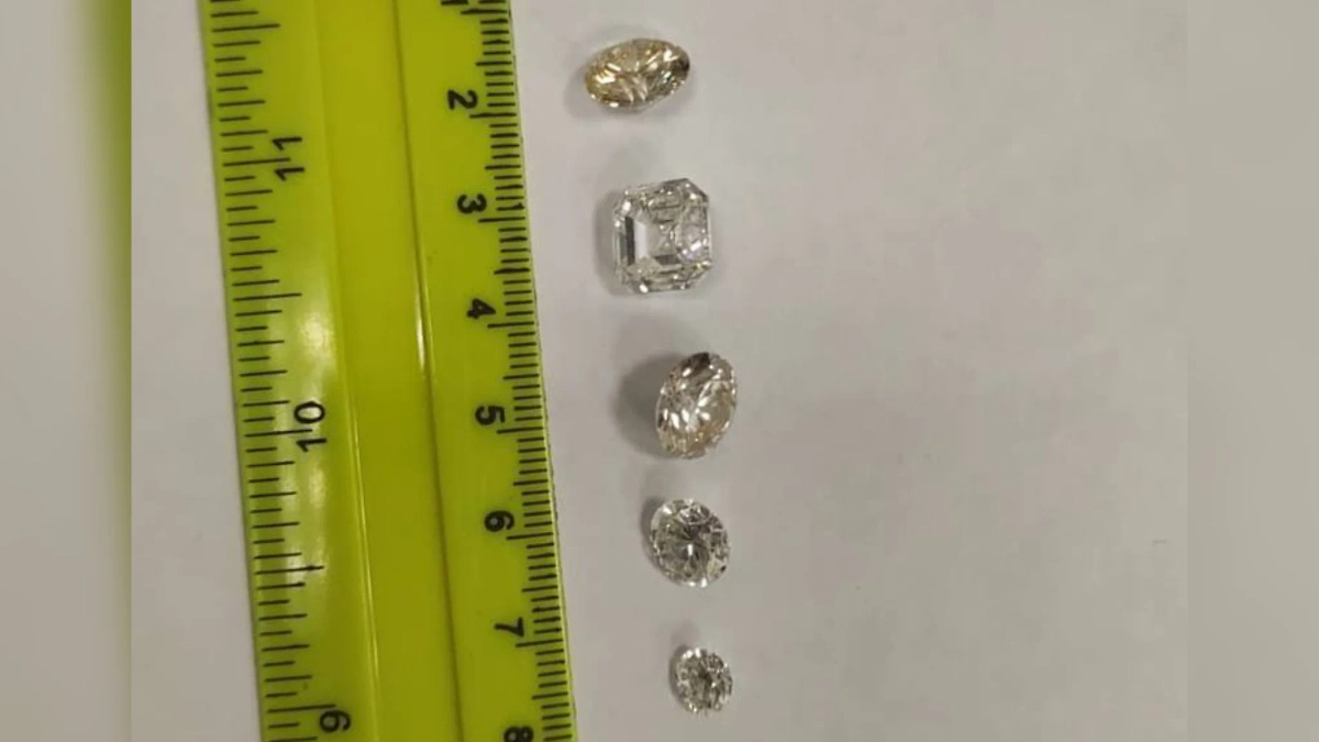 Бриллианты, изъятые у контрабандиста в аэропорту Махачкалы. Фото © ФТС России / Предоставлено Life.ru