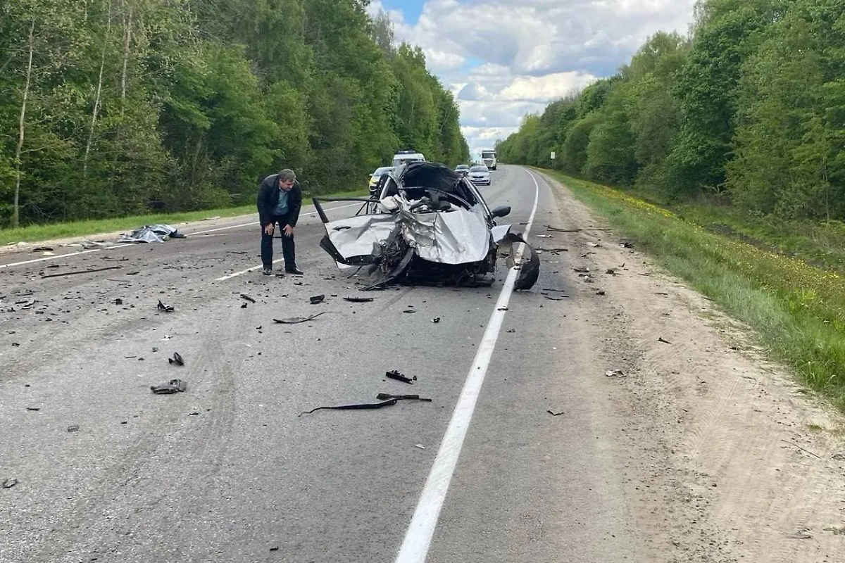 Последствия аварии в Курской области. Фото © Telegram / Александр Хинштейн