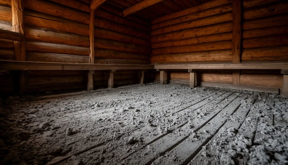 Традиция посыпать пол бани пеплом для обнаружения следов умерших. Фото © «Шедеврум»