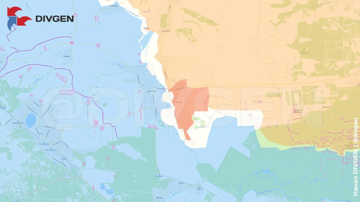 Карта СВО на 16 мая 2025 года. Освобождён населённый пункт Торское Донецкой Народной Республики. Фото © Telegram / divgen