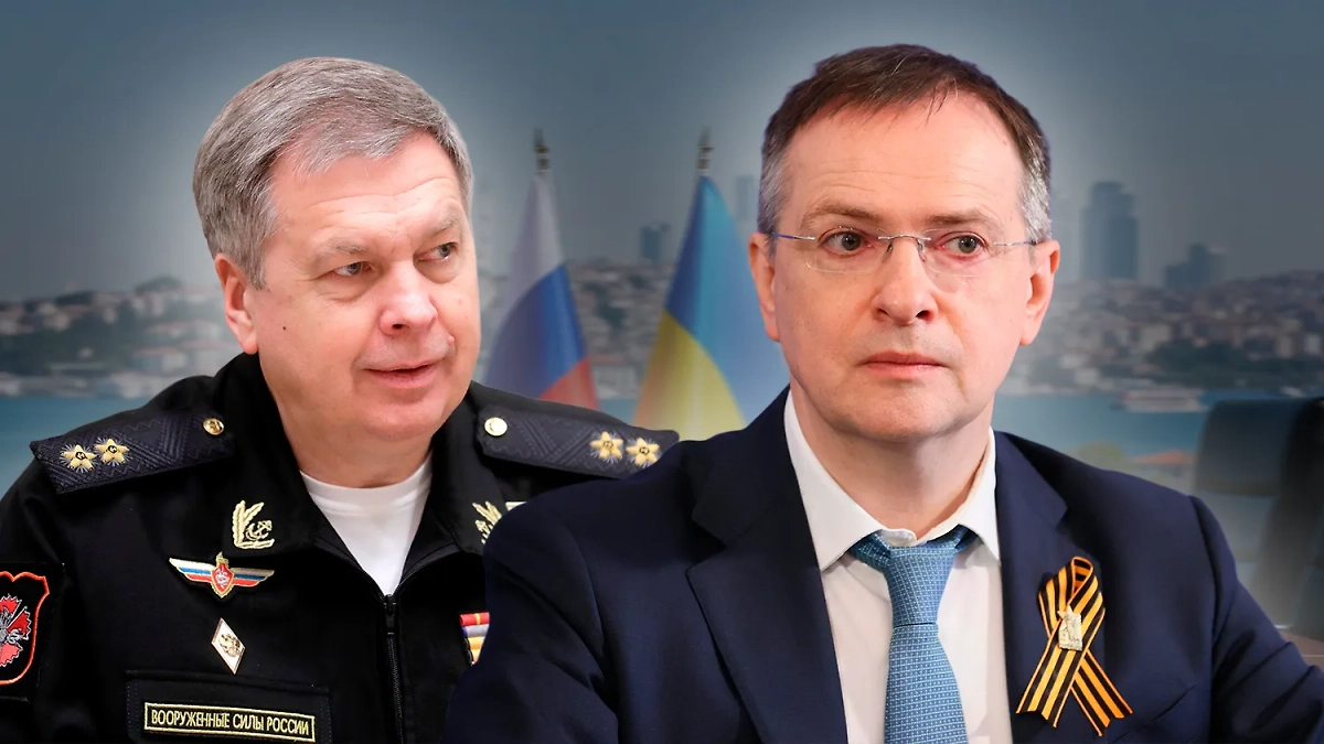 Игорь Костюков и Владимир Мединский. Коллаж © Life.ru. Обложка © ТАСС / Михаил Метцель, Екатерина Штукина, © Shutterstock / FOTODOM / Shutterstock AI