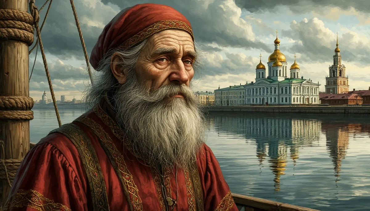 Архангельск нейросеть решила изобразить в виде помора, это логично. © «Шедеврум»