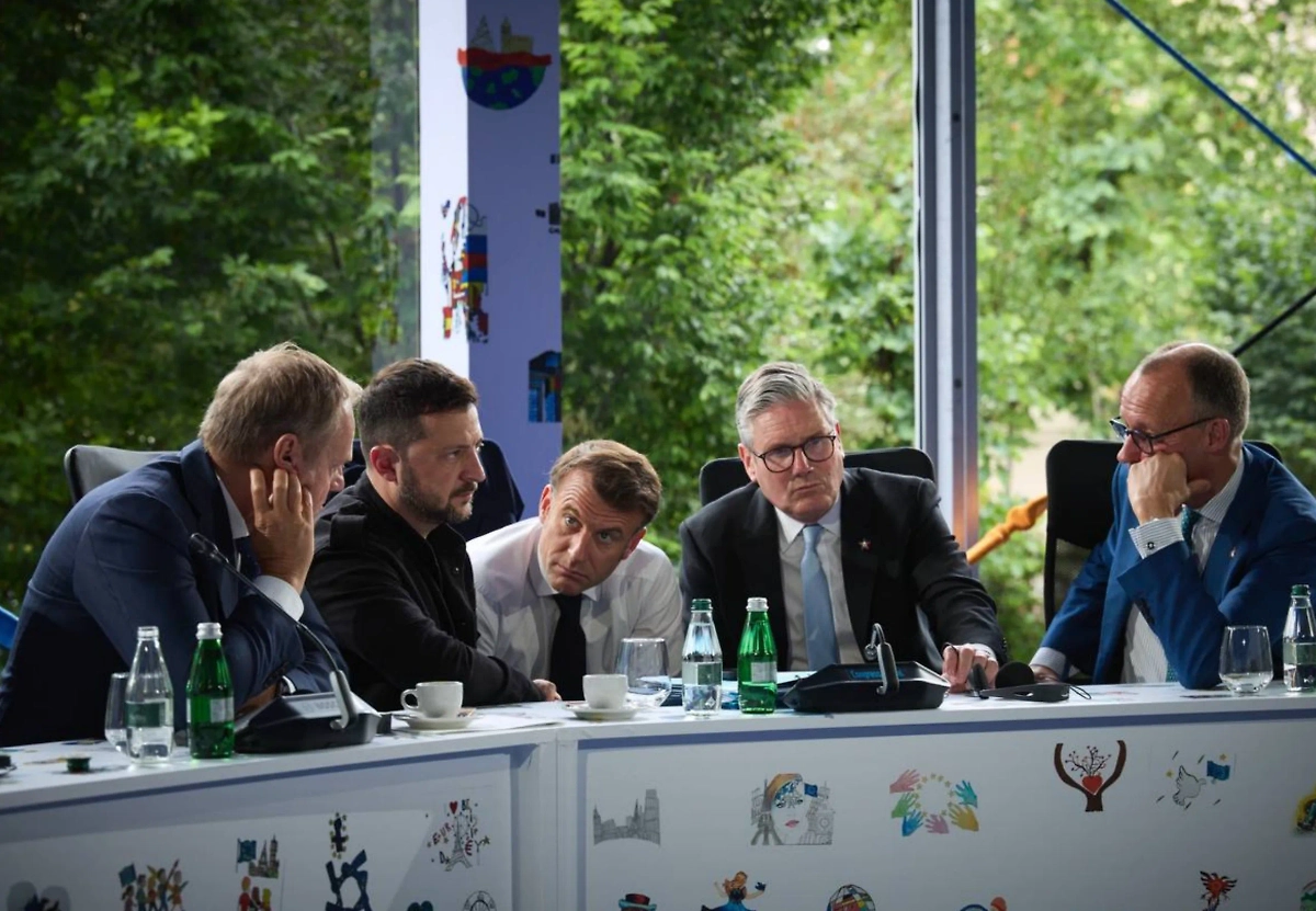 Зеленский с западными партнёрами. Обложка © president.gov.ua