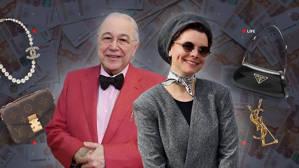 Юморист Евгений Петросян и его супруга Татьяна Брухунова. Коллаж © Life.ru. Обложка © РИА «Новости» / Кирилл Каллиников, © Instagram (признан экстремистской организацией и запрещён на территории Российской Федерации) / bruhunova, © Shutterstock / FOTODOM / KapiKupi