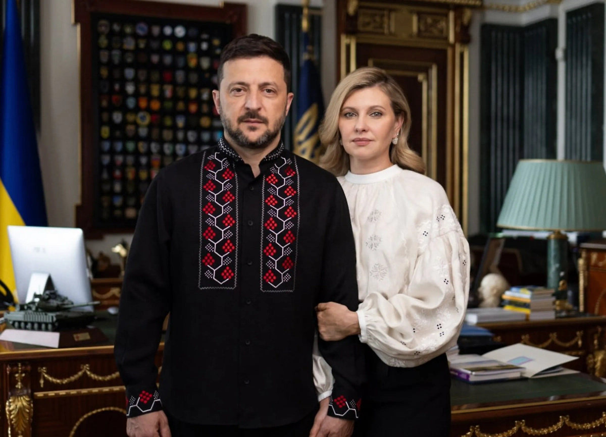 Владимир Зеленский с женой. Обложка © president.gov.ua