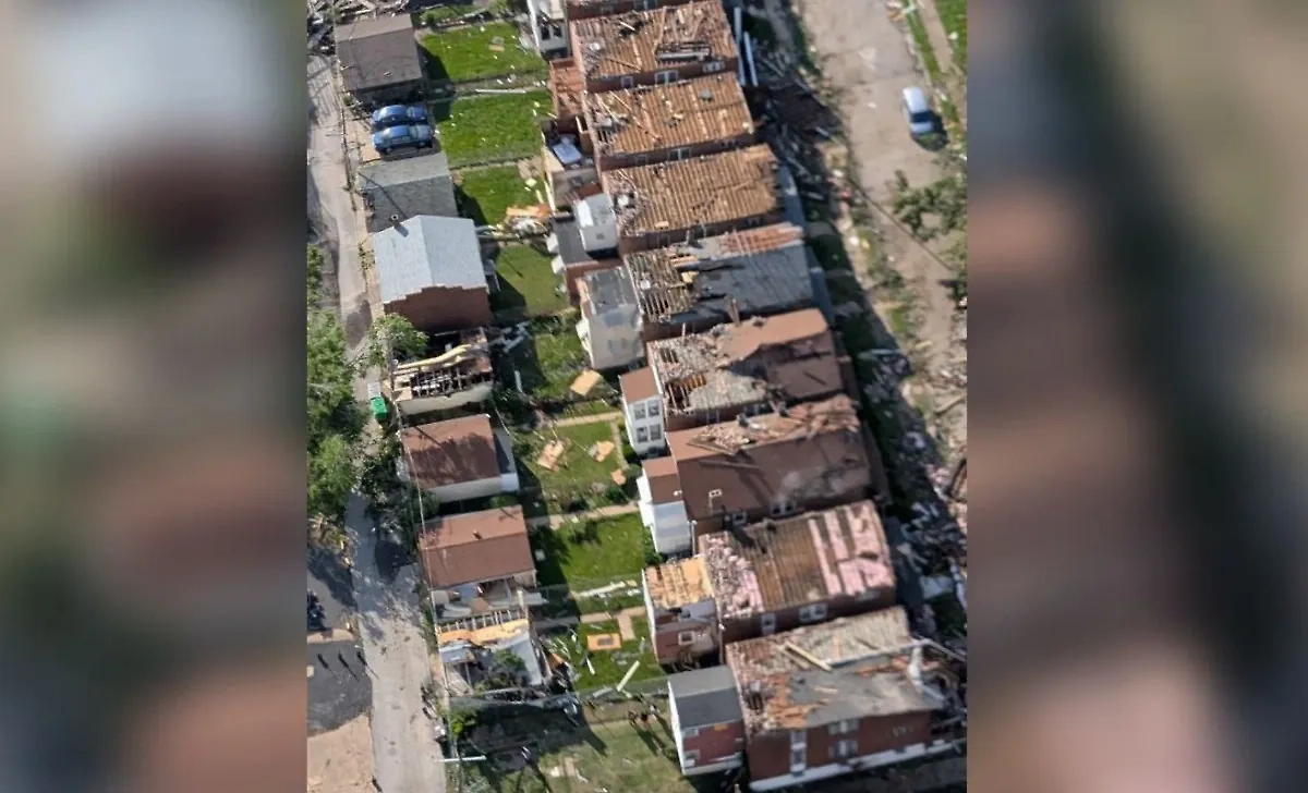 Последствия урагана в США. Обложка © Х / SLMPD