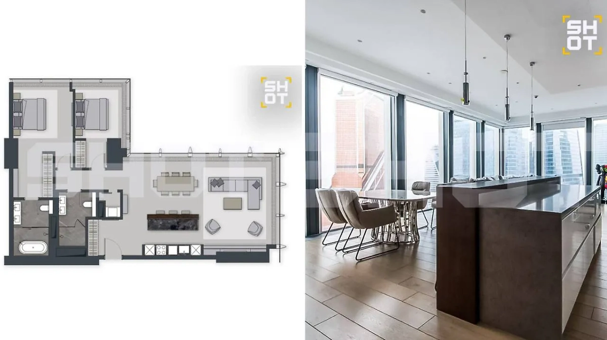 Квартира Гасанова в «Москва-Сити». Фото © SHOT