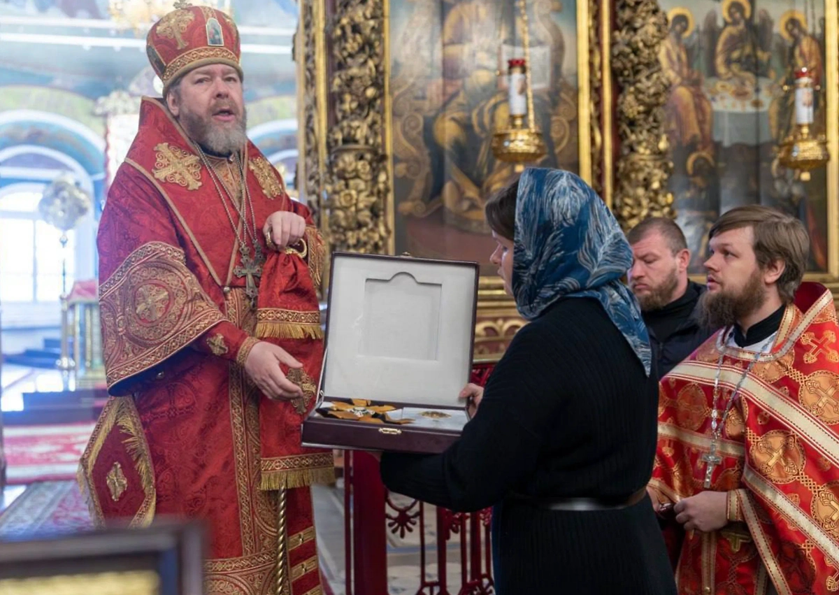 Отпевание отца Антония Савченко. Фото © пресс-служба губернатора Псковской области Михаила Ведерникова