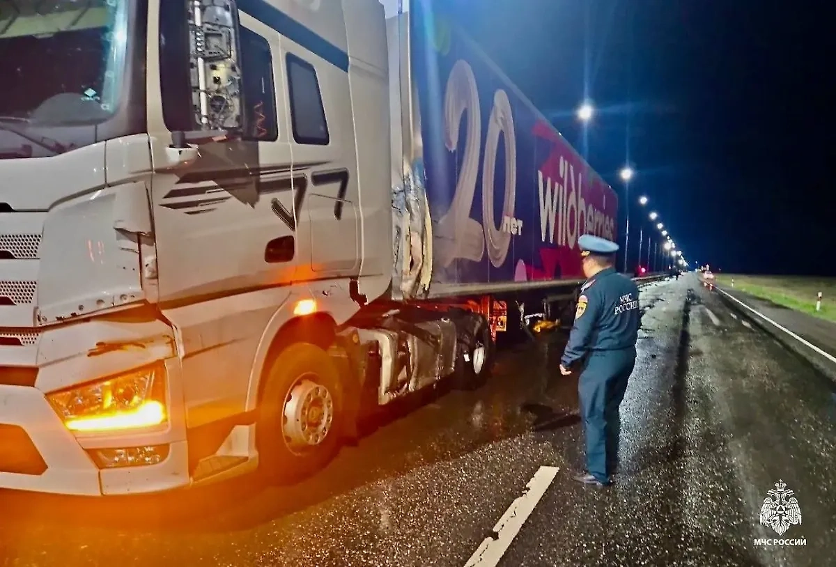 ДТП. Обложка © Telegram / МЧС Республики Калмыкия