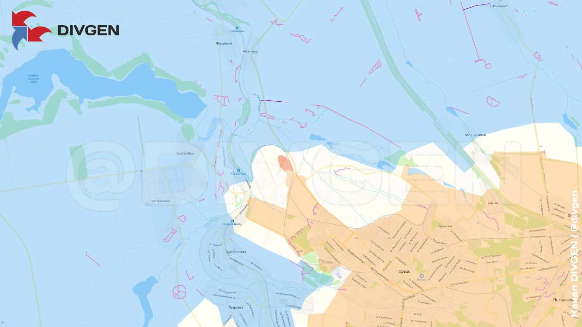 Карта СВО на 2 мая 2025 года. Константиновское направление. Штурмовые группы 150-й МСД зачистили территорию шахты Матроны Московской. Фото © Telegram / DIVGEN 🚩 Карта СВО