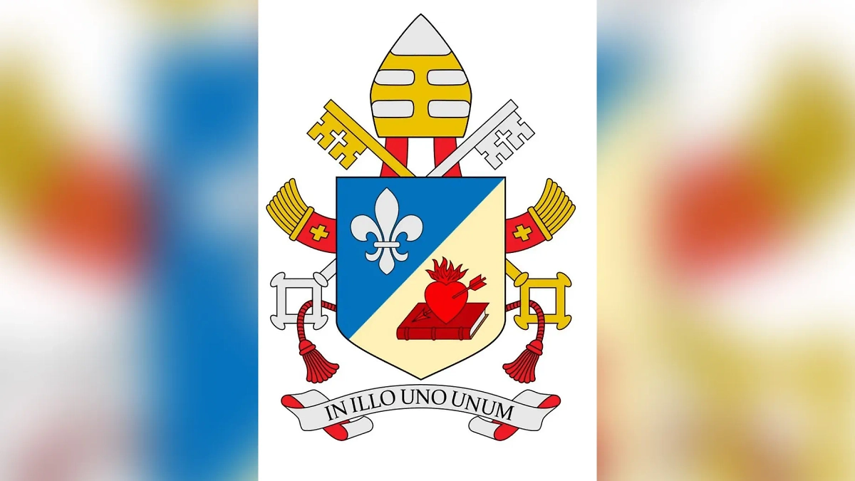 Герб нового Папы Римского Льва XIV. Фото © X / vaticannews_ru