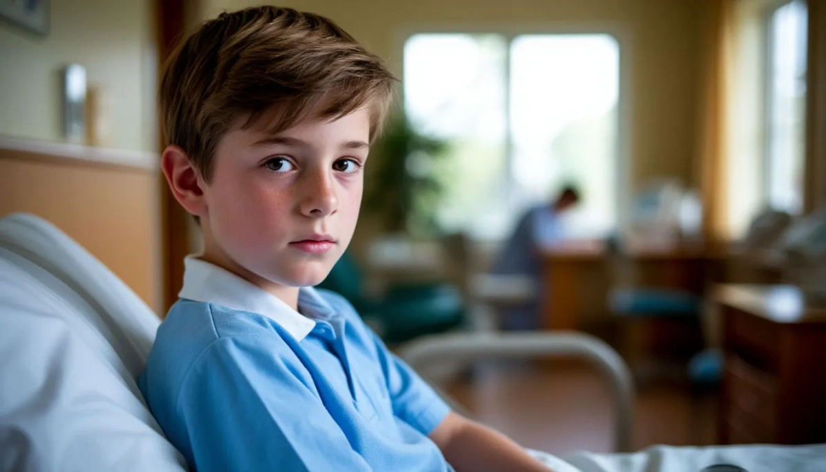 Ребёнок в больнице. Обложка © Шедеврум / Life.ru