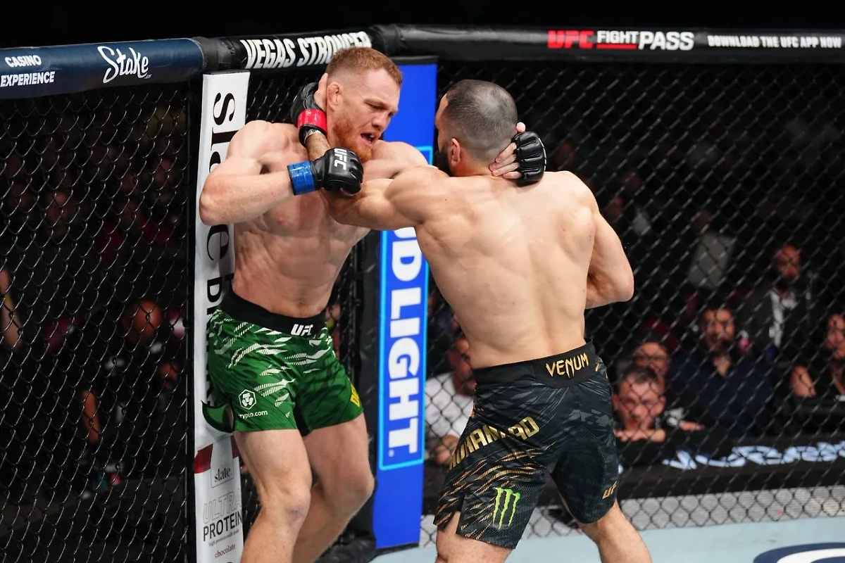 Бой Джека Деллы Маддалены и Белала Мухаммада на UFC 315. Обложка © Telegram / UFC Eurasia