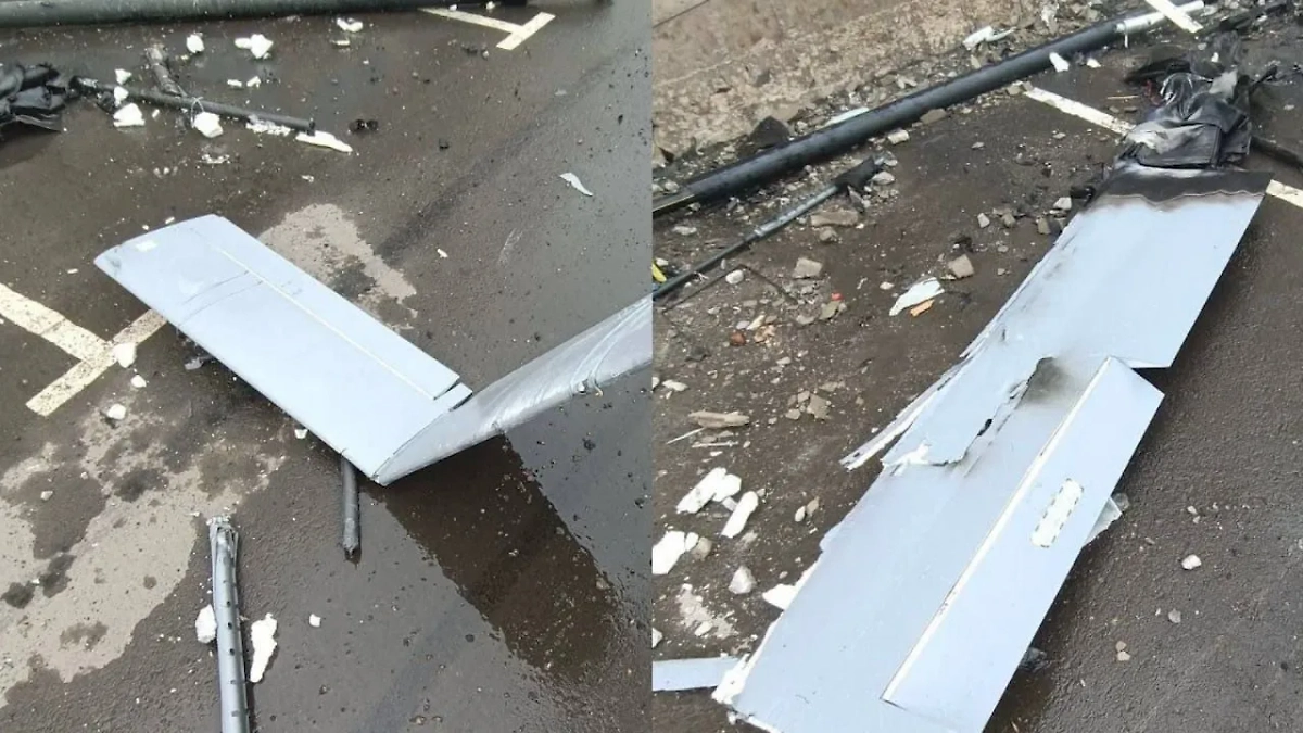 Четыре БПЛА атаковали асфальтобетонный завод в Луганске. Обложка © Telegram / Mash на Донбассе