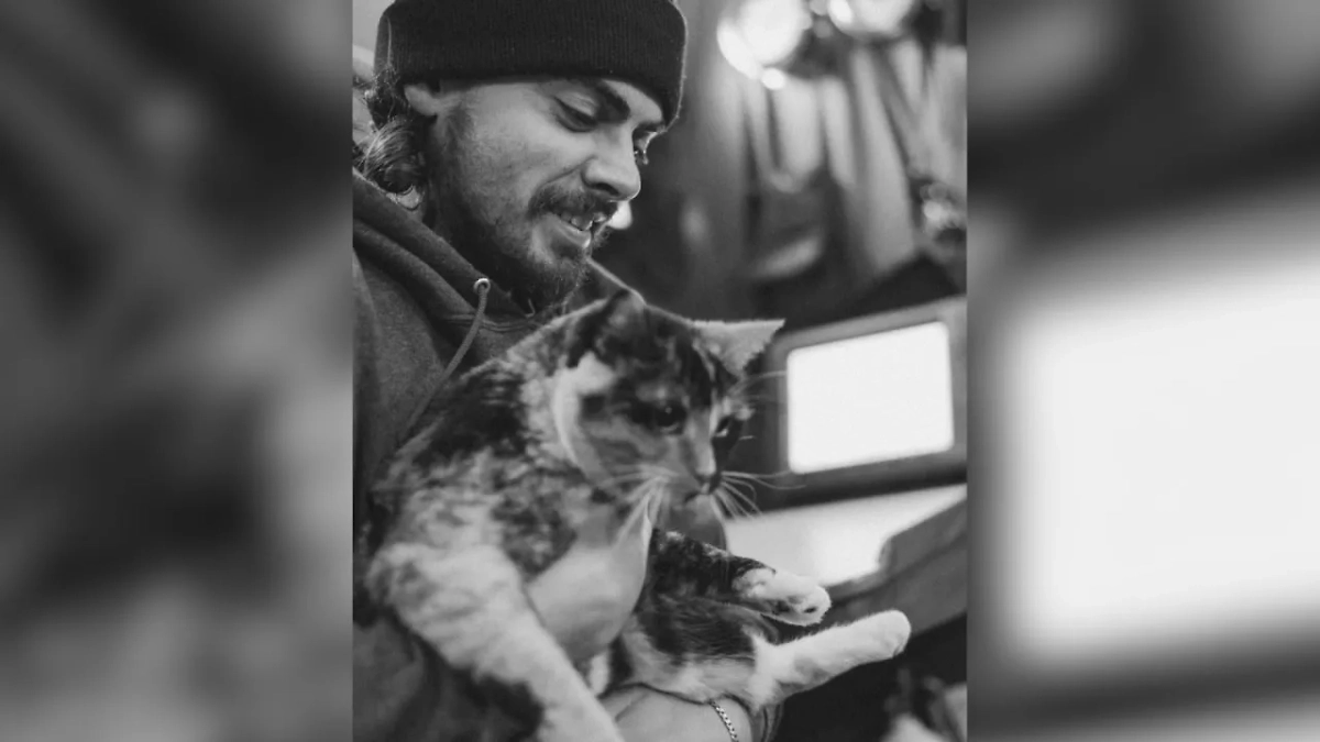 Оливер Уиджер с кошкой. Обложка © Instagram (признан экстремистской организацией и запрещён на территории Российской Федерации) / sailing_with_phoenix