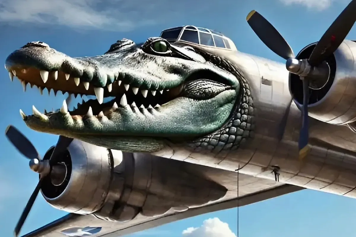 Бомбардиро Крокодило. Обложка © Instagram (признан экстремистской организацией и запрещён на территории Российской Федерации) / fishy.ai.animation