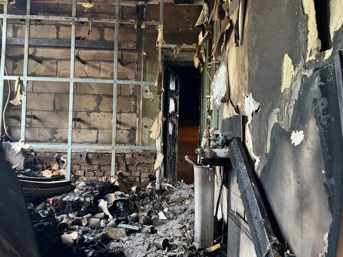 Последствия пожара в штабе в Ленобласти. Обложка © Telegram / Админка Ленобласти
