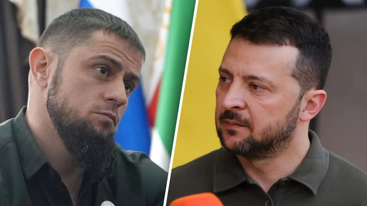 Ахмед Дудаев и Владимир Зеленский. Обложка © Telegram / Ахмед Дудаев / Shutterstock / FOTODOM / Alexandros Michailidis