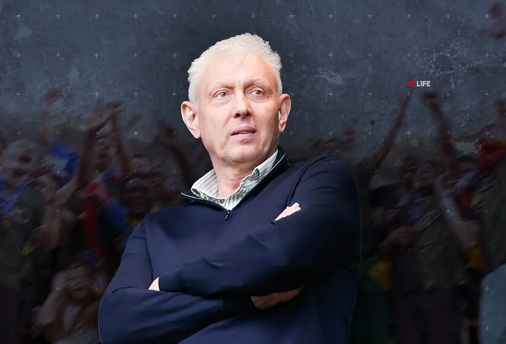 Сергей Галицкий основал футбольный клуб «Краснодар». Коллаж © Life.ru. Фото © ТАСС / Михаил Синицын, Степан Ноздрев