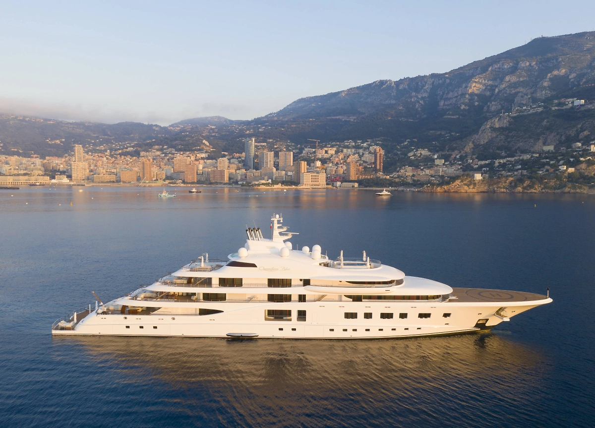 Суперъяхта Quantum Blue. Фото © ТАСС / imago images / Peter Seyfferth