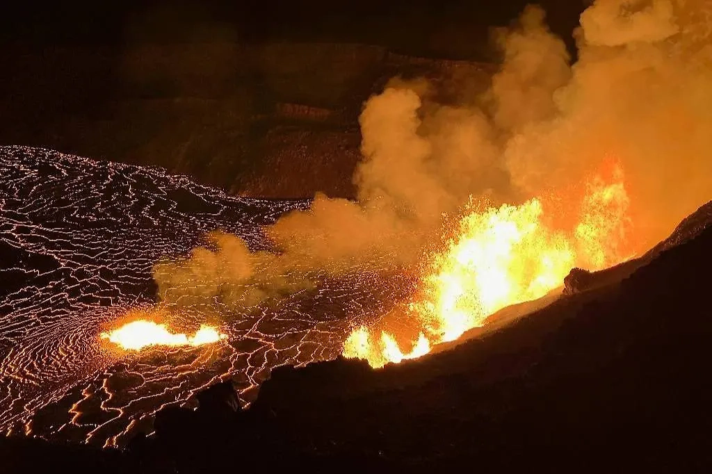 Извержение вулкана Килауэа. Обложка © ТАСС / Zuma