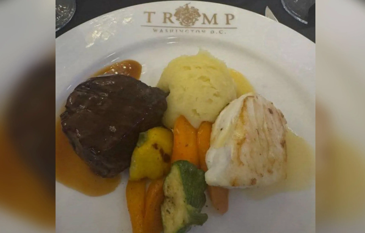 Ужин, который предоставил Трамп. Фото © Facebook (соцсеть запрещена в РФ; принадлежит корпорации Meta, которая признана в РФ экстремистской) / Vinnie Italiano