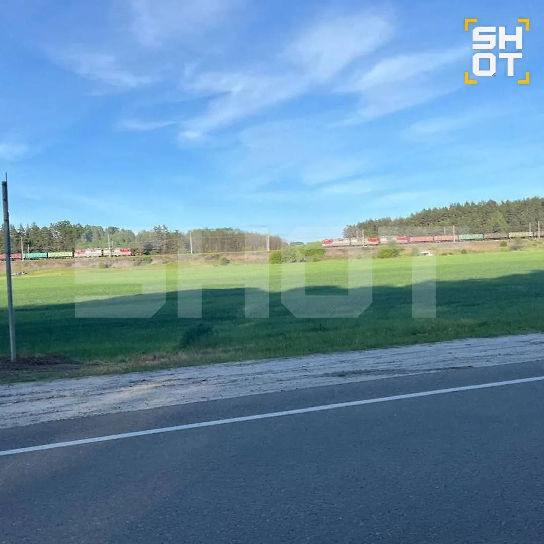 Ж/д пути в Белгородской области, где произошёл взрыв. Фото © Telegram / SHOT