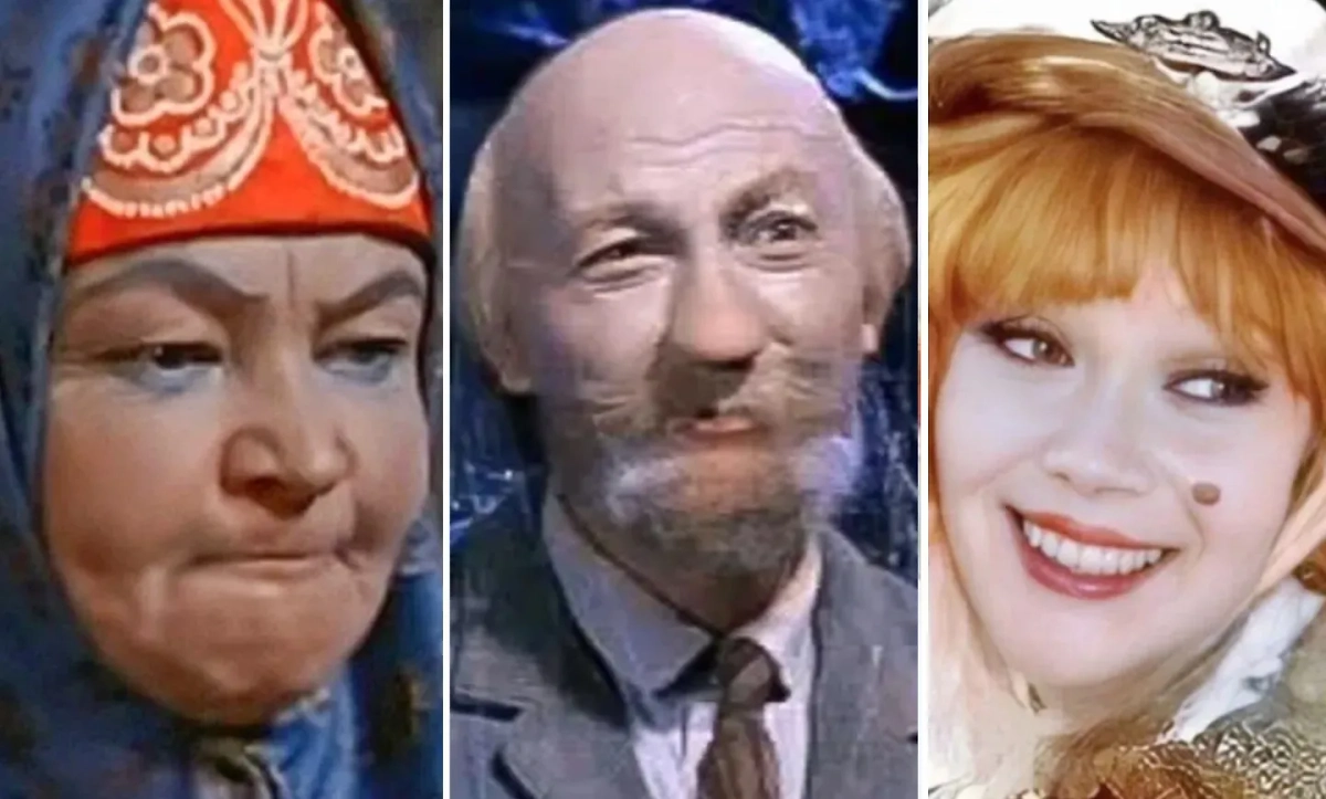 Главные злодеи детских фильмов СССР и их роли в обычном кино. Фото © Кадры из фильмов «Морозко», «Сказка о потерянном времени», «Приключения Буратино» / Kinopoisk